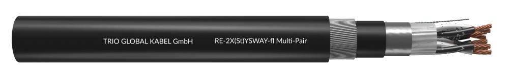 Re X St Ysway Fl Multi Pair Cu Xlpe Os Pvc Swa Pvc Trio